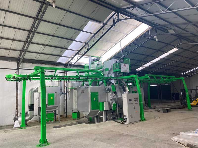 Continuous Hanging Sandblasting Machines